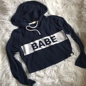 BABE Crop Hoodie